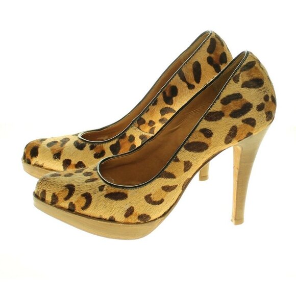 Steve Madden Leopard Print Heels - Picture 4 of 6
